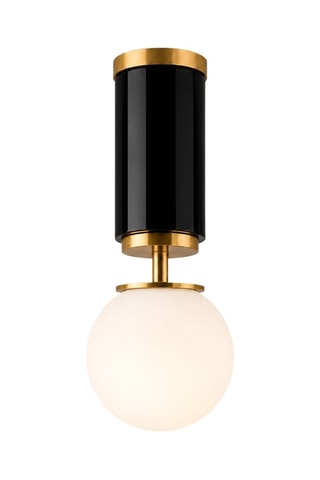 Plafonnier Moira - Noir et doré - 40 W