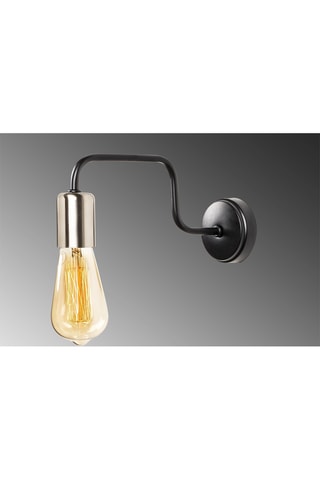 Applique murale Denge - Noir et nickel - 40 W