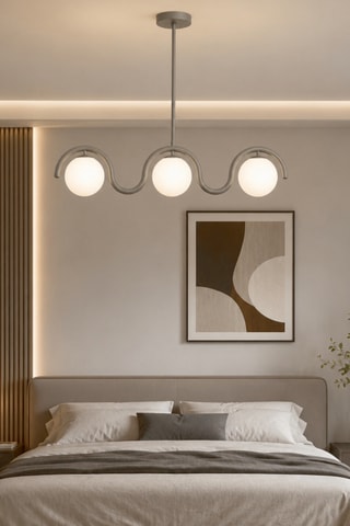 Plafonnier Gedik - 3 x 40 W - Gris