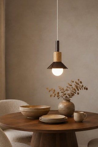 Suspension en bois - Marron - 40 W