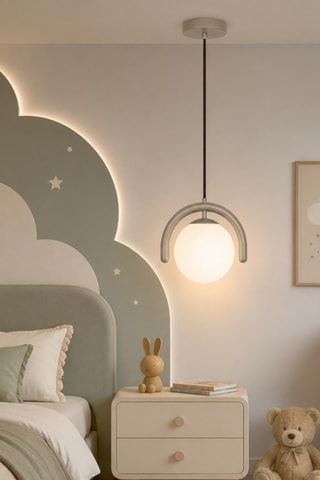 Suspension Gedik - 40 W - Gris