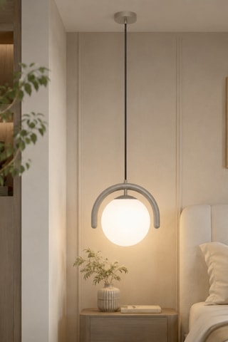 Suspension Gedik - 40 W - Gris