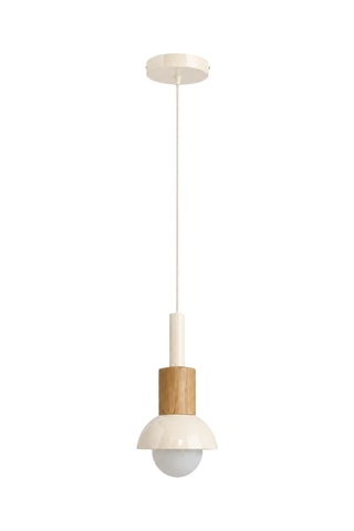Suspension en bois - Beige - 40 W