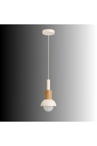 Suspension en bois - Beige - 40 W