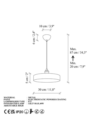 Lámpara de techo Novella - Crema - 40 W