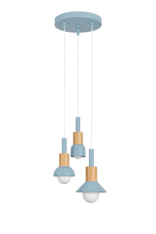 Suspension Elwood - Bleu - 3 x 40 W