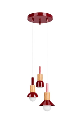 Suspension Elwood - Bordeaux - 3 x 40 W