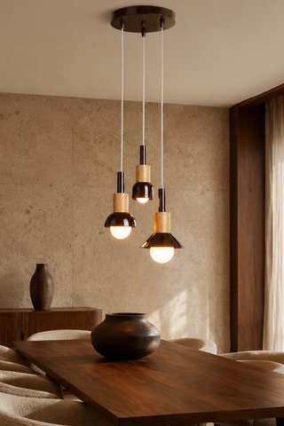Suspension Elwood - Marron - 3 x 40 W