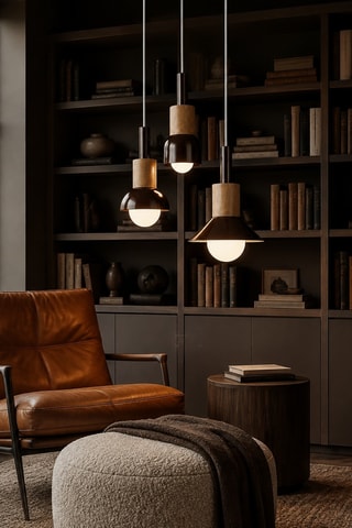 Suspension Elwood - Marron - 3 x 40 W
