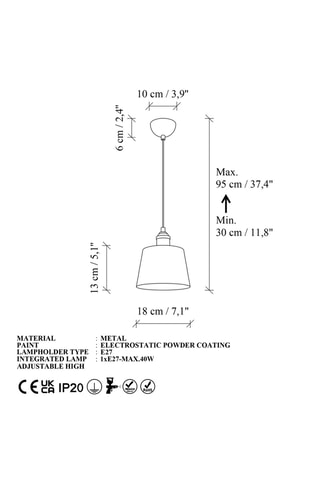 Suspension Novella - Orange - 40 W