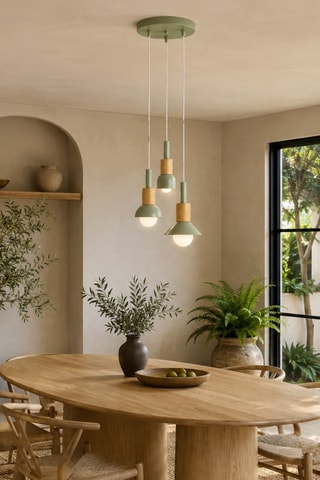 Suspension Elwood - Vert - 3 x 40 W