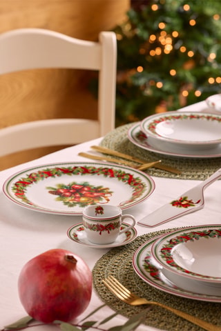 Juego de café de porcelana Madison Christmas Eve - 6 personas