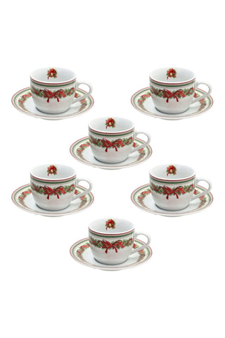 Juego de café de porcelana Madison Christmas Eve - 6 personas