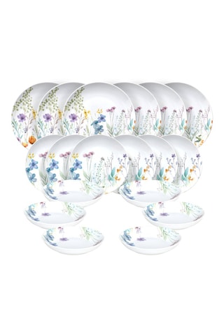 Vajilla de porcelana Madison Acquerello - 18 piezas