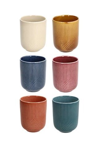 6 vasos de gres - 31 cl