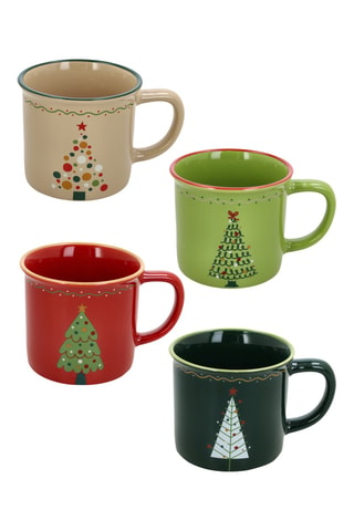 Tazas de gres Christmas Tree - 36 cl - Modelo aleatorio