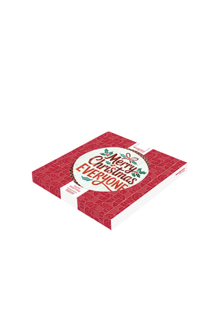 Plato llano de porcelana Cinzia Merry Christmas Everyone - 31 cm