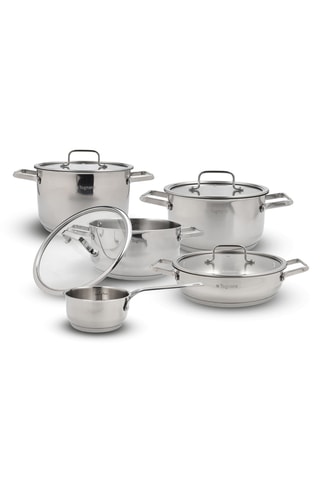 Batería de cocina de acero inoxidable Iconiqa - 9 piezas