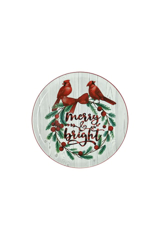 Plato de postre de porcelana Cinzia Merry & Bright - 31 cm