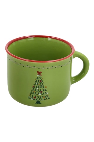 2 tazas de expreso de gres Christmas Tree - 10 cl - Modelo aleatorio