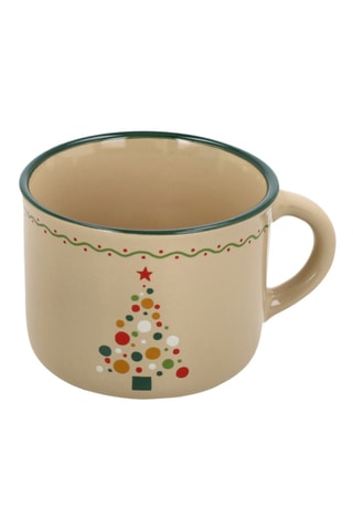 2 tazas de expreso de gres Christmas Tree - 10 cl - Modelo aleatorio