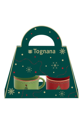 2 tazas de expreso de gres Christmas Tree - 10 cl - Modelo aleatorio