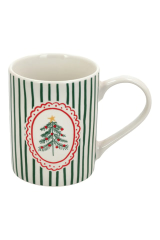 4 tazas de porcelana New Bone China Jolly Lines - 35 cl