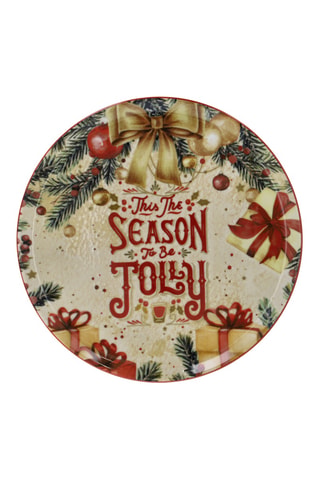 Plato llano de porcelana Cinzia Jolly Season - 29 cm