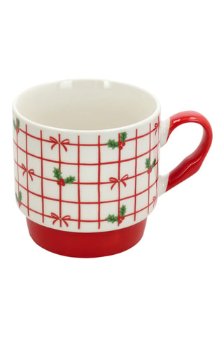 2 tazas de porcelana New Bone China Holiday Mix - 33,5 cl - Modelo aleatorio