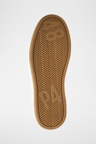 Baskets plateformes en cuir - Beige