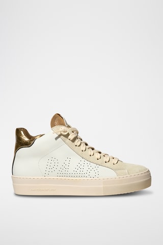 Baskets montantes en cuir - Rose