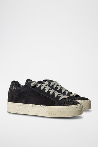 Baskets plateformes en cuir - Blanc