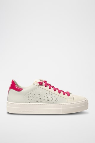 Baskets plateformes en cuir - Blanc