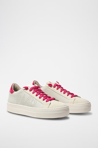 Baskets plateformes en cuir - Blanc