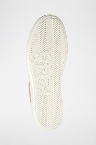Baskets plateformes en nubuck - Rouge