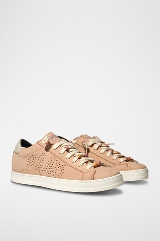 Sneakers en nubuck - Rouge