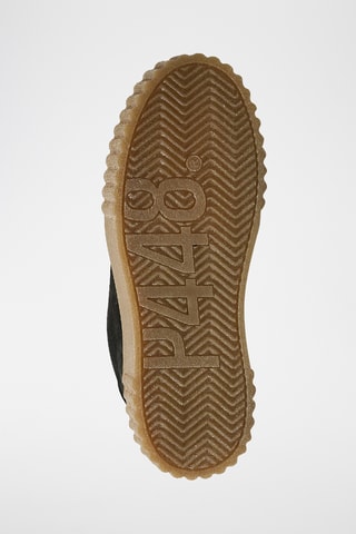 Baskets plateformes en nubuck - Noir
