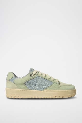 Baskets en nubuck - Vert