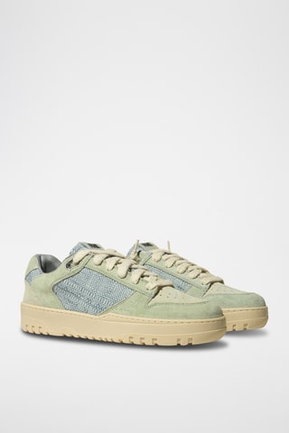 Baskets en nubuck - Vert