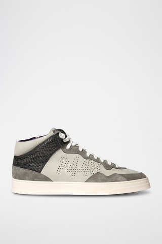 Baskets montantes en cuir - Noir