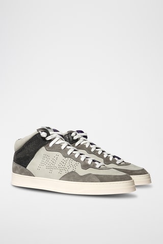 Baskets montantes en cuir - Noir