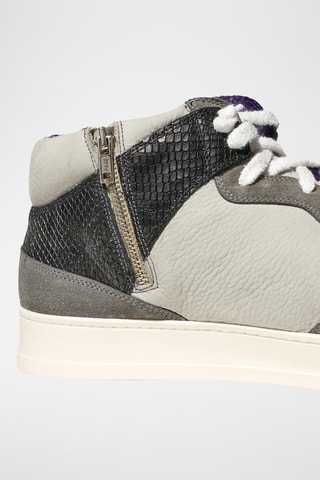 Baskets montantes en cuir - Noir