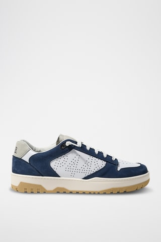 Baskets en cuir - Bleu