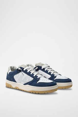 Baskets en cuir - Bleu