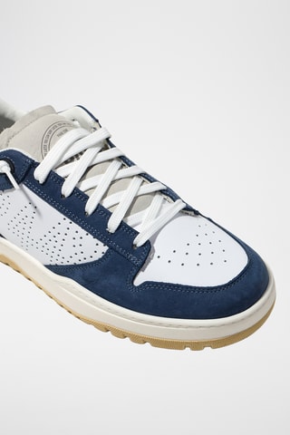 Baskets en cuir - Bleu