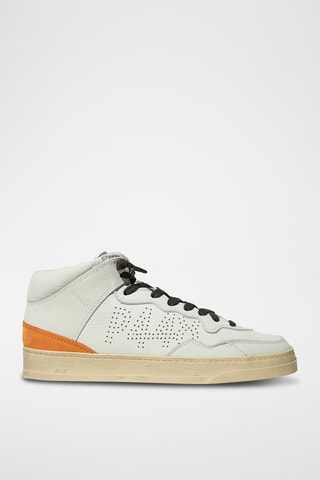 Baskets montantes en cuir - Bleu