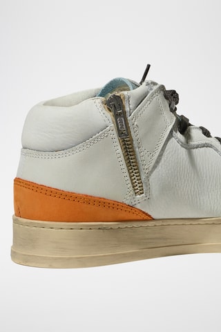 Baskets montantes en cuir - Bleu