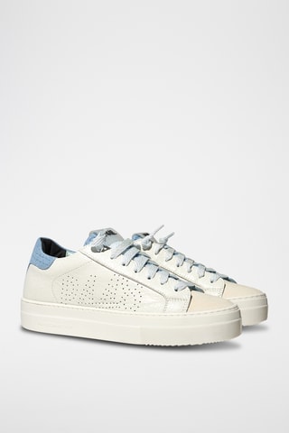 Baskets en cuir - Bleu