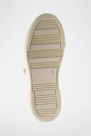 Baskets plateformes en cuir - Beige