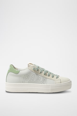 Baskets plateformes en cuir - Blanc